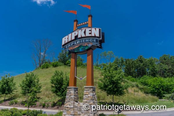 Ripken sign near Cabin On The Hill, a 1 bedroom cabin rental located in Pigeon Forge