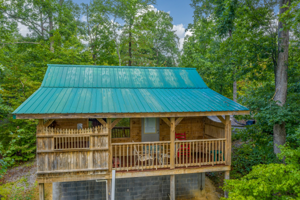 Cabin exterior at Loving You, a 1 bedroom cabin rental located in Pigeon Forge