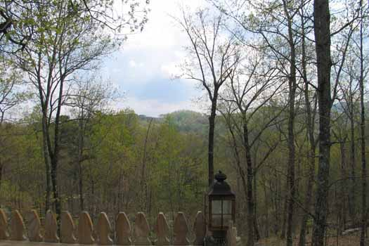 Smoky mountains seen from Just Us, a 1 bedroom cabin rental located in Pigeon Forge