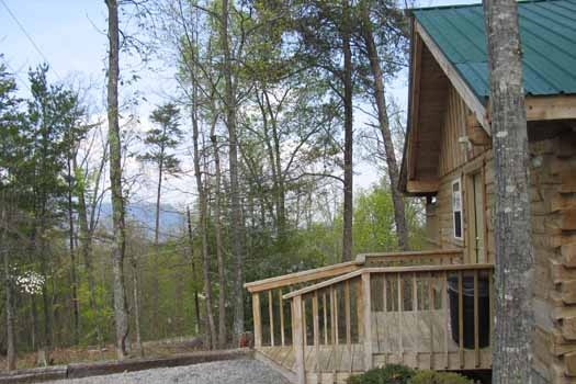 Nestled in the woods is All Shook Up, a 1 bedroom cabin rental located in Pigeon Forge