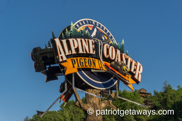 Alpine coaster near Liam's Lookout, a 2 bedroom cabin rental located in Pigeon Forge
