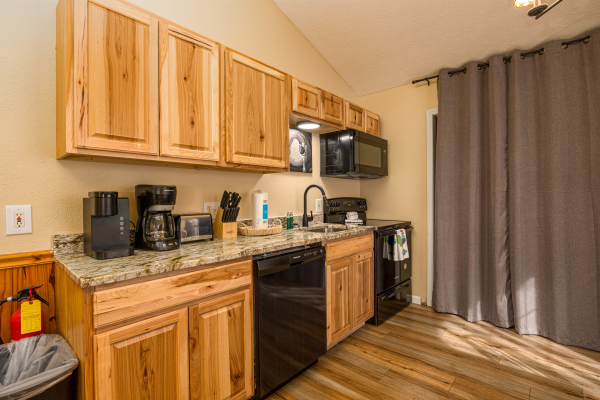 Kitchen appliances at Liam's Lookout, a 2 bedroom cabin rental located in Pigeon Forge