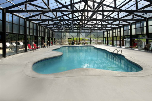 Indoor pool for guests at A Beary Cozy Escape, a 1 bedroom cabin rental located in Pigeon Forge