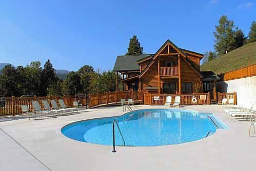 Resort pool access for guests at Let the Good Times roll, a 2 bedroom cabin rental in Pigeon Forge
