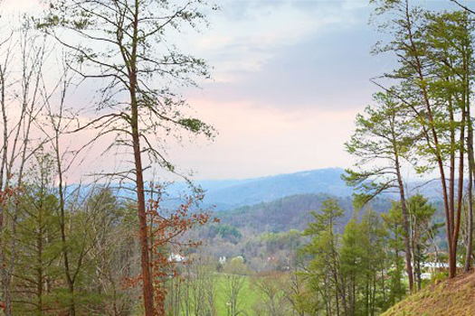 Mountain views at Let the Good Times roll, a 2 bedroom cabin rental in Pigeon Forge