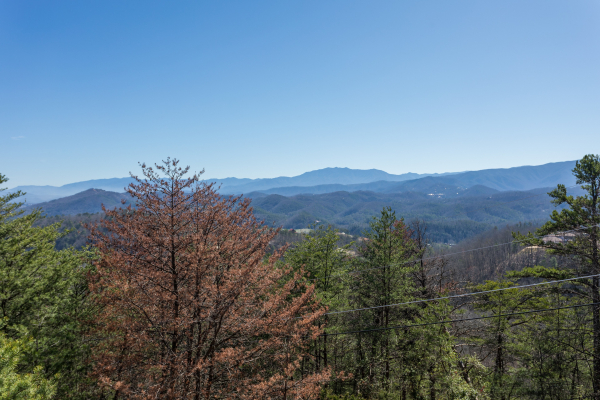 Mountain view at Mountain Glory, a 1 bedroom cabin rental located in Pigeon Forge