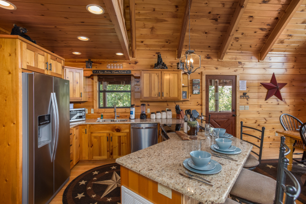 Breakfast bar at Endless View, a 4 bedroom cabin rental located in Pigeon Forge