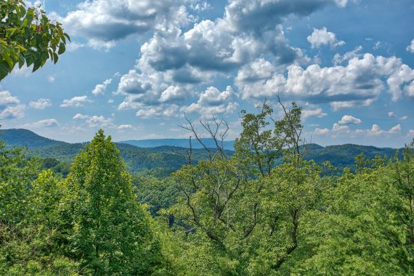 Mountain views at Cabin in the Clouds, a 3-bedroom cabin rental located in Pigeon Forge