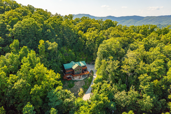 Drown view at Sky View, A 4 bedroom cabin rental in Pigeon Forge