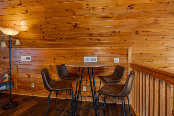 Loft Seating at Eagle's Nest, a 2 bedroom cabin rental located in Sevierville