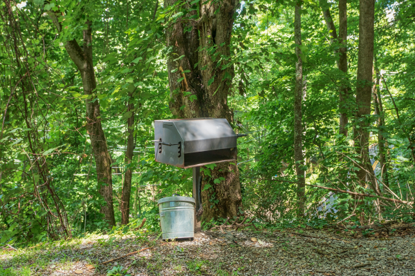 Charcoal grill at License to Chill, a 3 bedroom cabin rental located in Gatlinburg