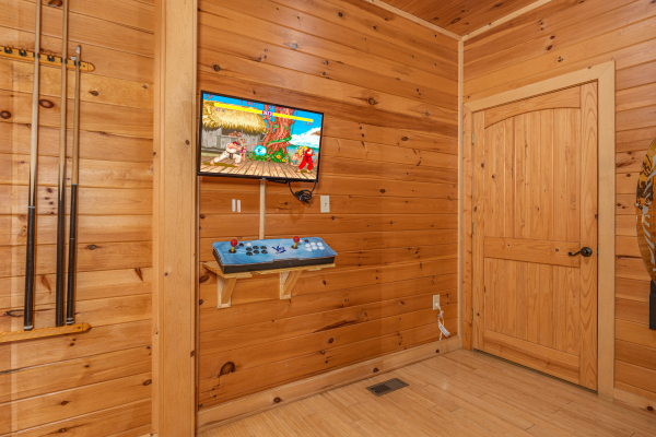 Game system at Cabin Life, a 2 bedroom cabin rental located in Pigeon Forge