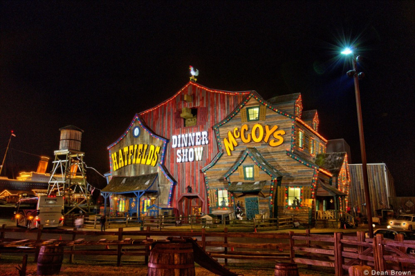 Hatfield and McCoy Dinner Show is near Great View Lodge, a 5-bedroom cabin rental located in Pigeon Forge