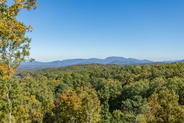 Mountain view at Panorama, a 2 bedroom cabin rental located in Pigeon Forge