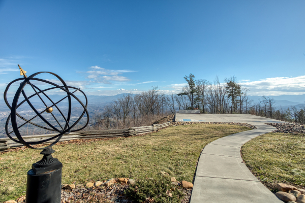 Sculpture and shuffleboard at Best View Ever! A 5 bedroom cabin rental in Pigeon Forge