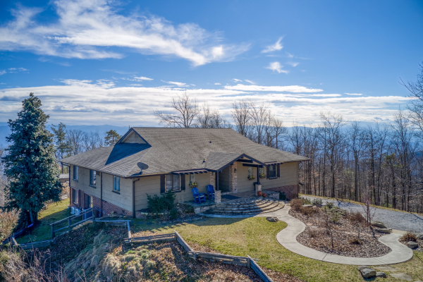 Side exterior view at Best View Ever! A 5 bedroom cabin rental in Pigeon Forge