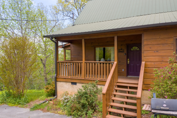 Entrance at Hillside Haven, a 1 bedroom cabin rental located in Pigeon Forge