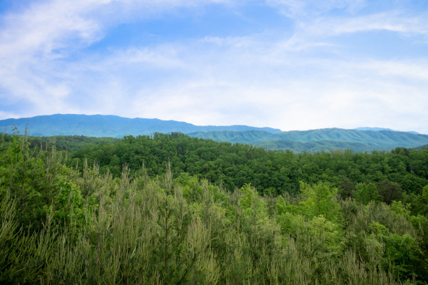Smoky Mountain view at Mountain Bliss, a 2 bedroom cabin rental located in Pigeon Forge