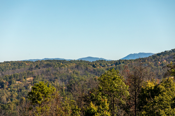 Mountain view at Le Bear Chalet, a 7 bedroom cabin rental located in Gatlinburg