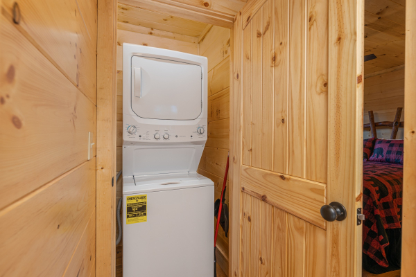 Laundry space at Bessy Bears Cabin, a 2 bedroom cabin rental located inGatlinburg