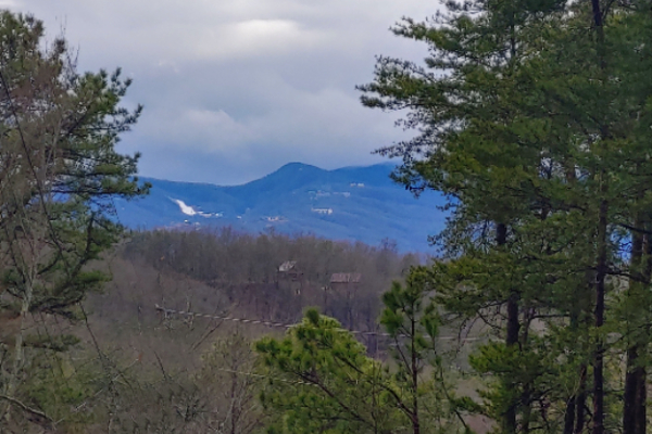 Winter View at Moonlit Pines, a 2 bedroom cabin rental located in Pigeon Forge