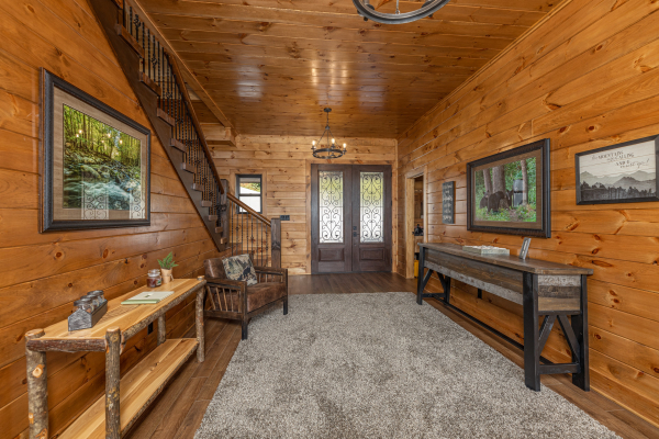 Entrance foyer at Black Bears & Biscuits Lodge, a 6 bedroom cabin rental located in Pigeon Forge