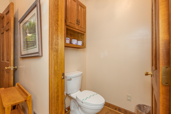 Bathroom at Cubs' Crib, a 3 bedroom cabin rental located in Gatlinburg