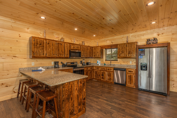 Breakfast bar at Heavenly Daze, a 4 bedroom cabin rental located in Pigeon Forge