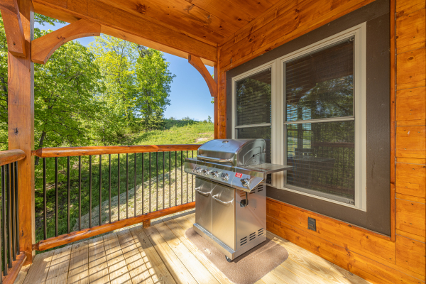 Grill at Smoky Mountain Chalet, a 3 bedroom cabin rental located in Pigeon Forge
