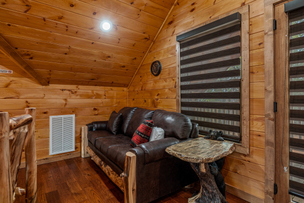 Loft seating at Four Seasons Grand, a 5 bedroom cabin rental located in Pigeon Forge