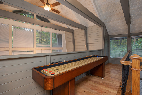 Shuffleboard at A Getaway Chalet, a 2 bedroom cabin rental located in Gatlinburg