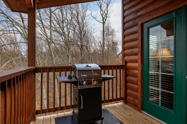 Gas grill at Mountain Pool & Paradise, a 3 bedroom cabin rental located in Pigeon Forge