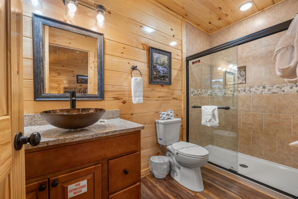 Bathroom with Walk in shower at Cool Pool Lodge