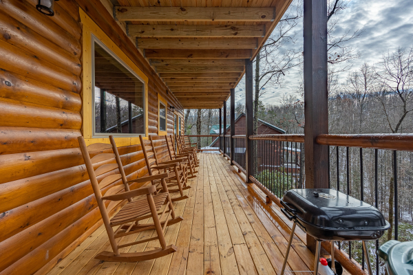 Rocking Chairs on the Deck at Cool Pool Lodge