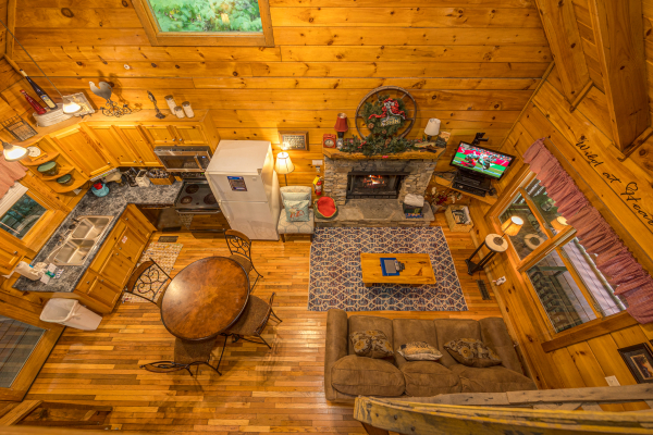 Aerial View Of Cabin at Wild At Heart Wears Valley