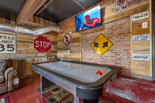 Game Room with Air Hockey at Where Eagles Dare