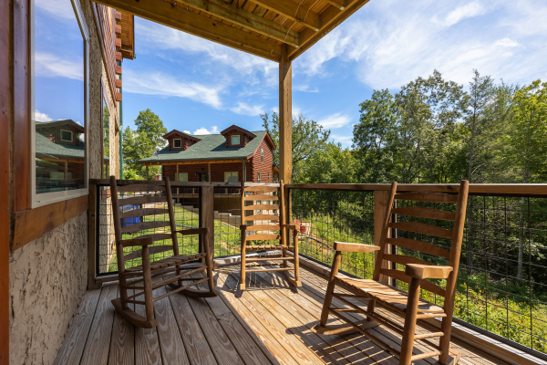 Rocking Chairs on Covered Deck at High Country