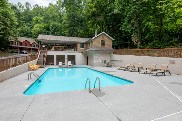 Brookstone Village pool for guests at Amazing Memories, a 3 bedroom cabin rental located in Pigeon Forge