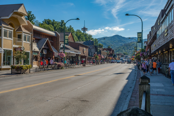 Downtown Gatlinburg is minutes away from Shiloh, a 3 bedroom cabin rental located in Gatlinburg