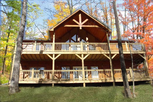Exterior view at Wildlife Retreat, a 3 bedroom cabin rental located in Pigeon Forge