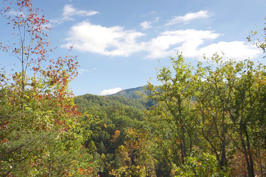 View of the Smoky Mountains at Moonbeams & Cabin Dreams, a 3 bedroom cabin rental located in Pigeon Forge
